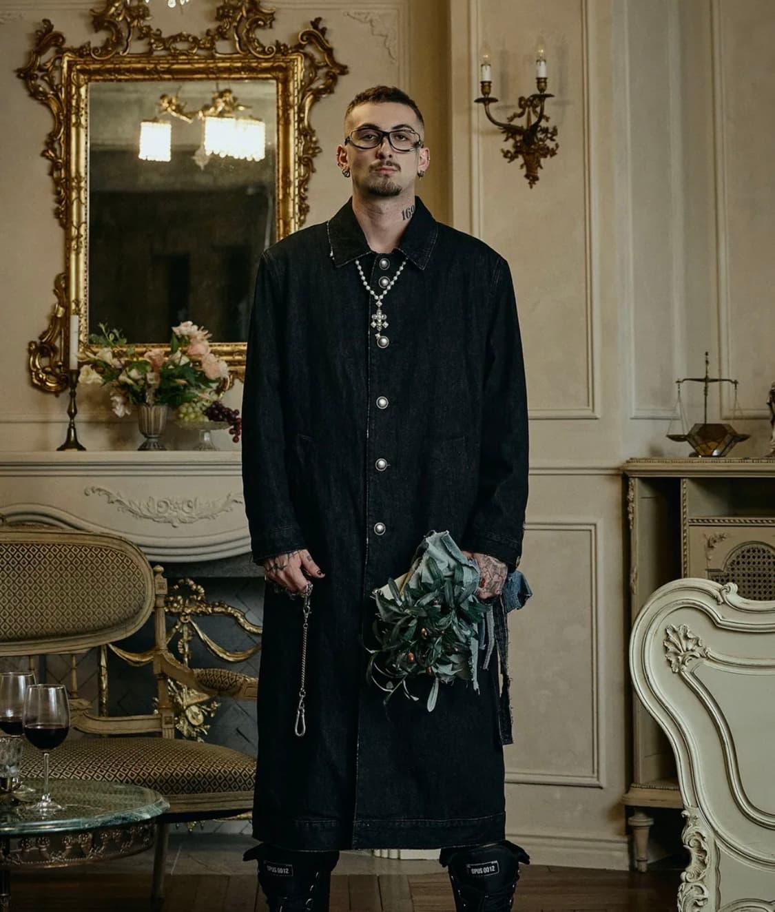 OP.02 REPS DENIM COAT BLACK 오퍼스0012 코트 L 상품이미지1