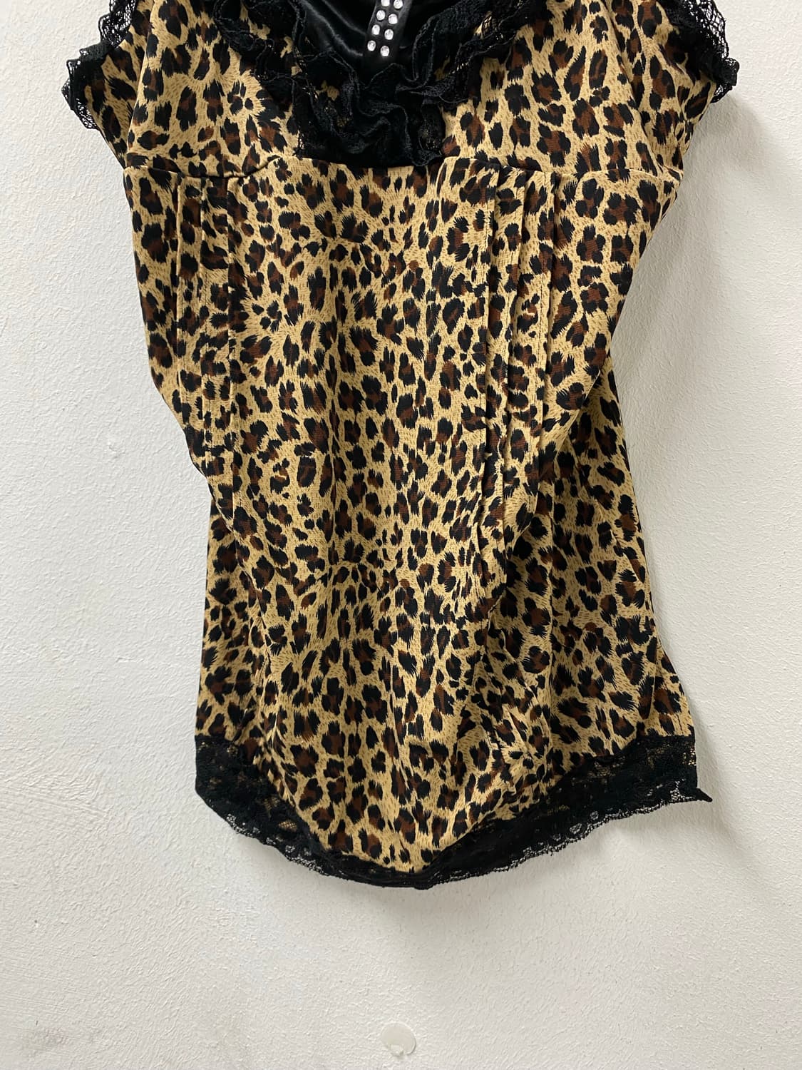 [CronFlake] Cubic Detail Leopard Lace Sl 상품이미지4