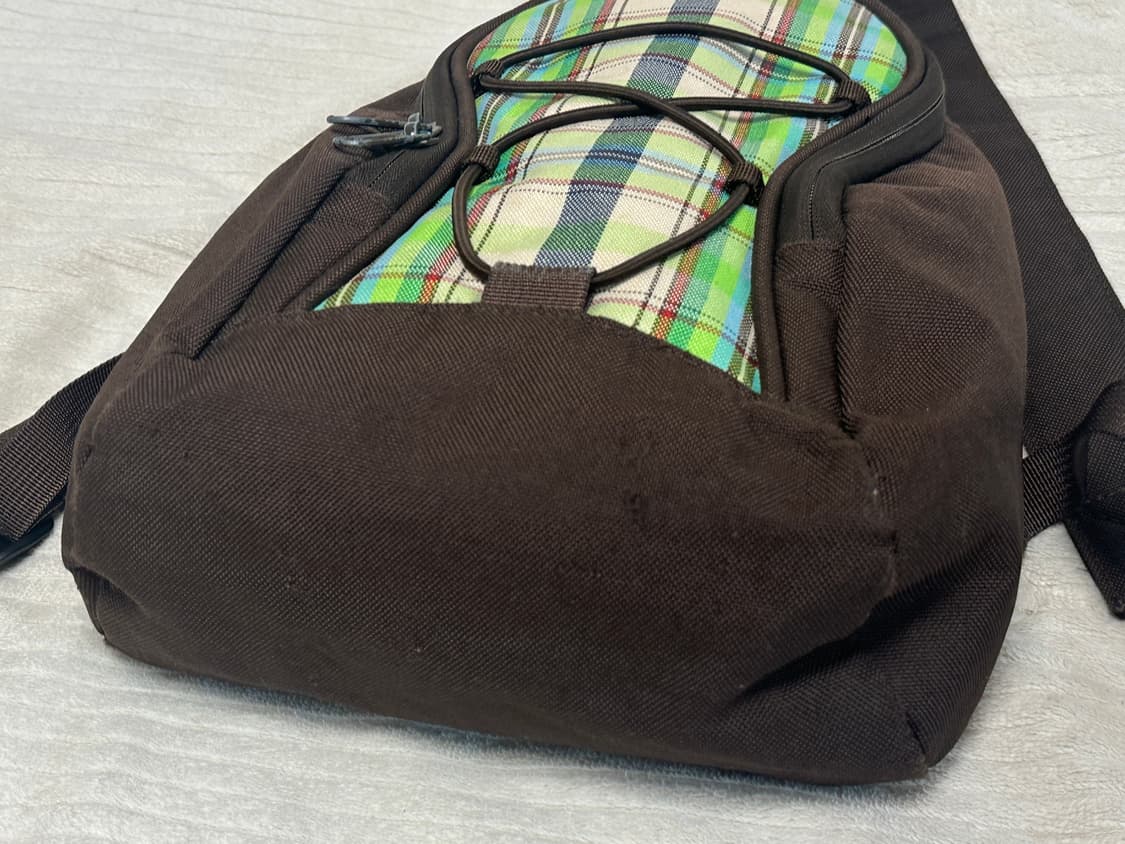 Dakine 브라운 체크 백팩 상품이미지7