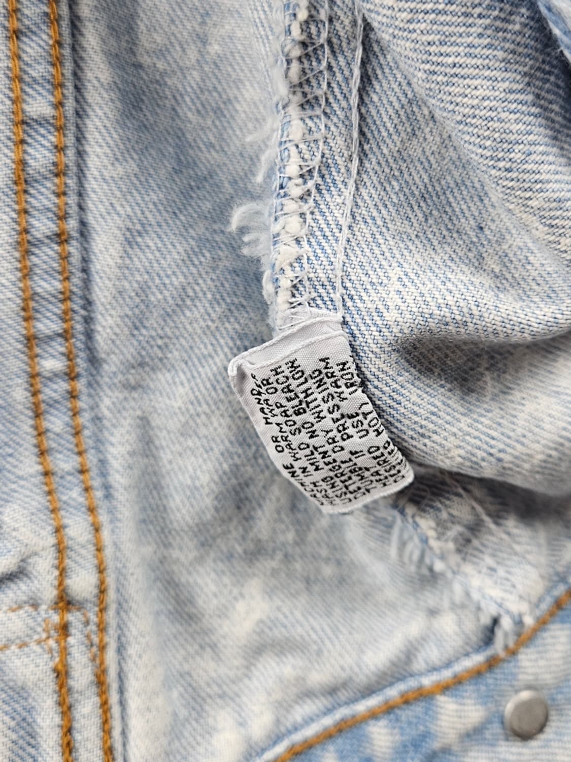 하드락카페 자수 백로고 데님 트러커 자켓 ( S ) / 9409 상품이미지8