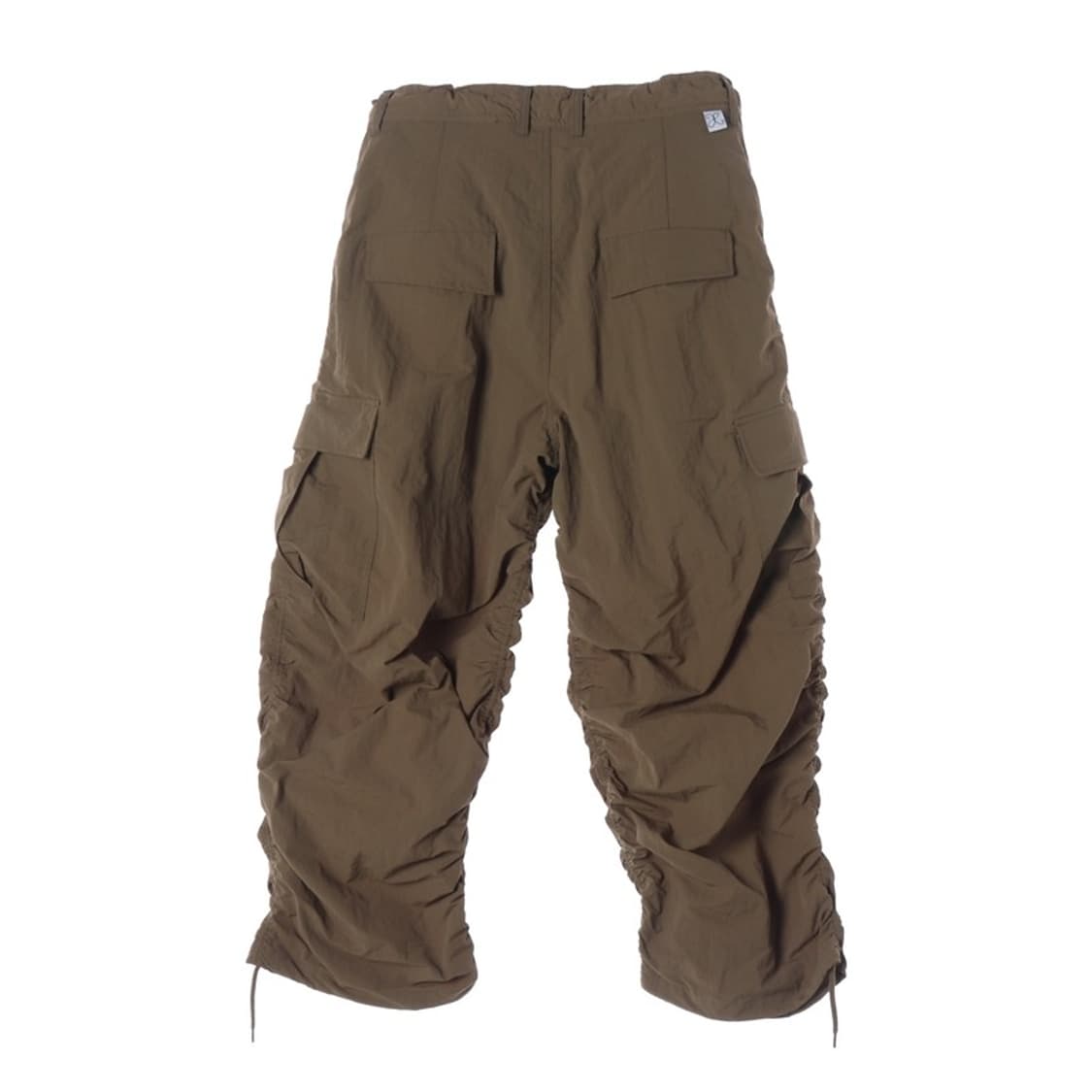 엑스톤즈 나일론 셔링 파라슈트 카고 팬츠 브라운 M 상품이미지2