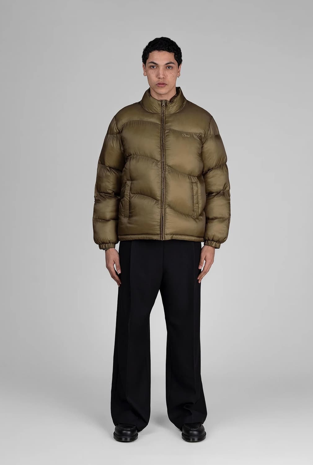 Dime 클래식 립스탑 패딩 재킷 골드 (L, 새상품) 상품이미지7