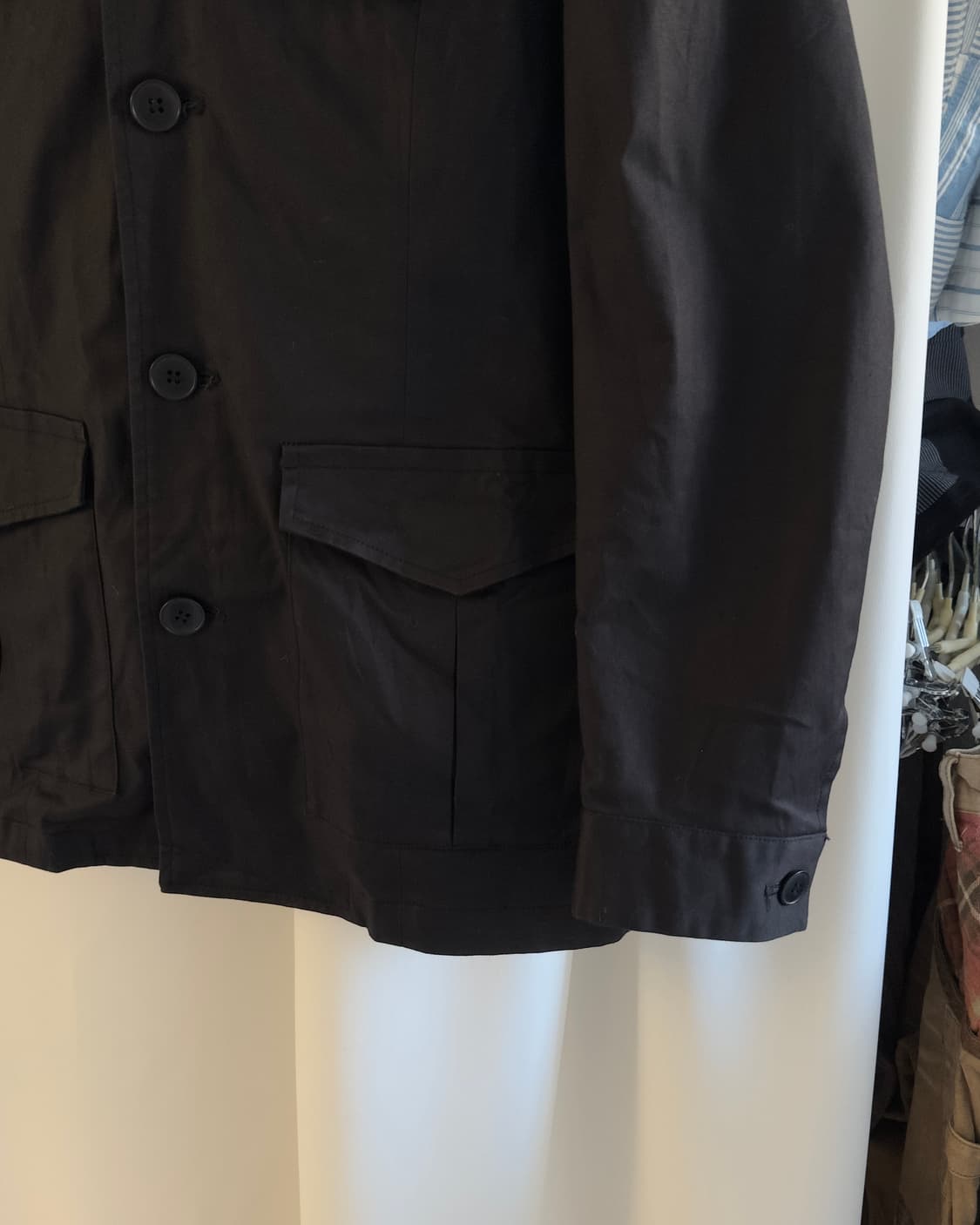 [COMME CA ISM] black cotton field jacket 상품이미지3