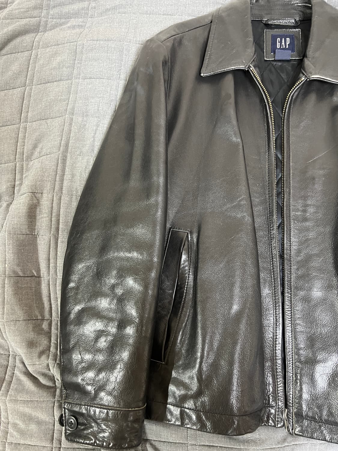 (M, 103) 올드갭 레더자켓 상품이미지2