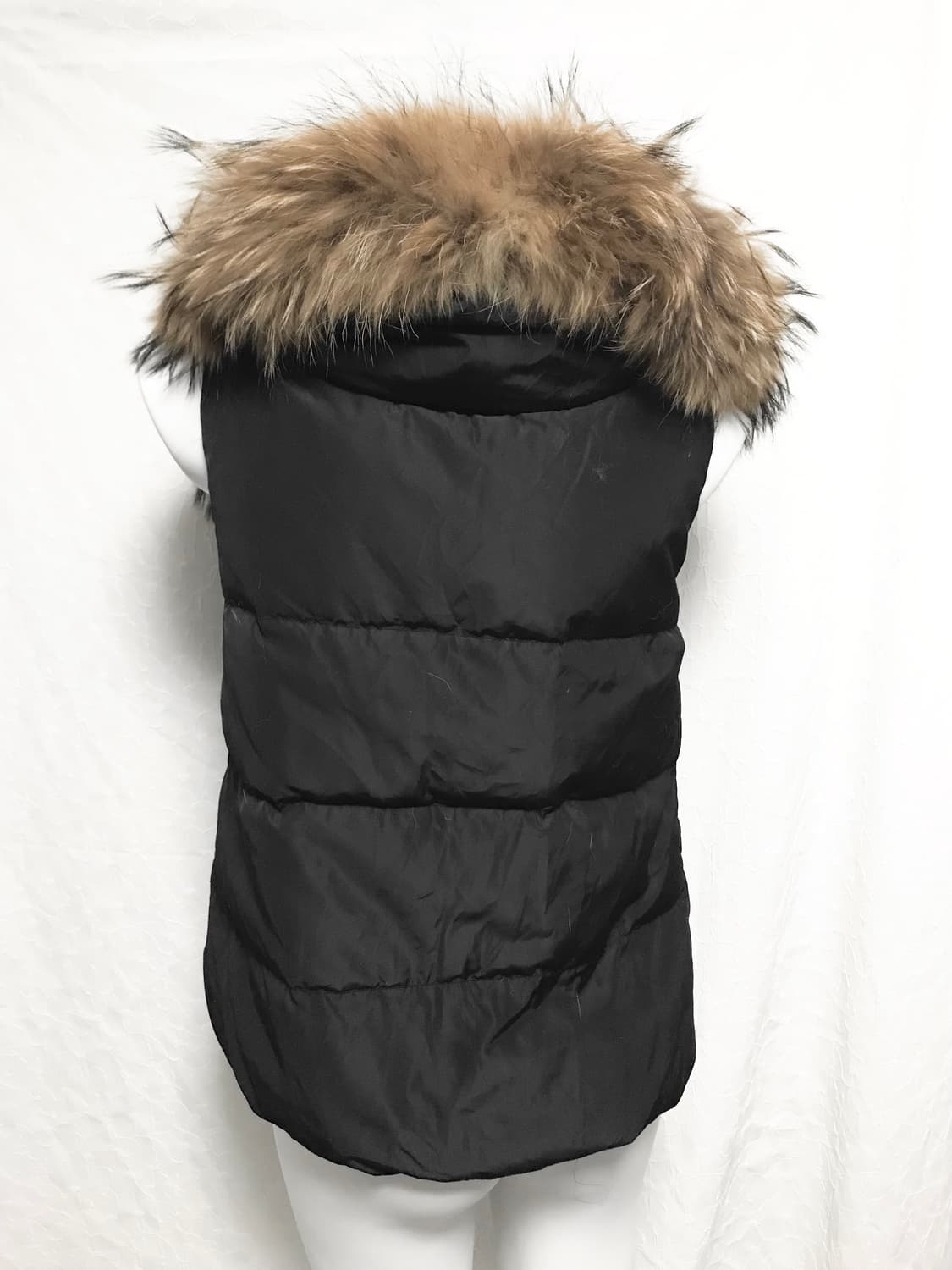 빈티지 goa 고아 라쿤퍼 구스다운 하이넥 패딩 조끼 점퍼 상품이미지5