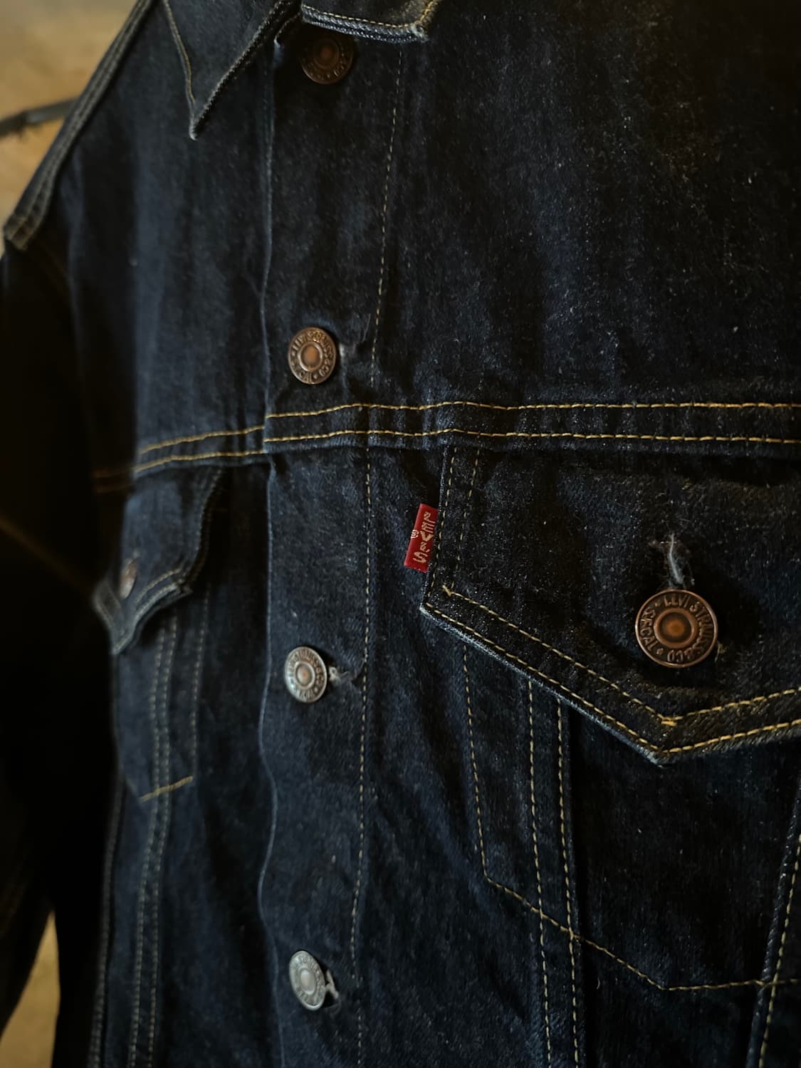 90s USA 발렌시아 빈티지 리바이스 557xx 3세대 데님 자켓 상품이미지3