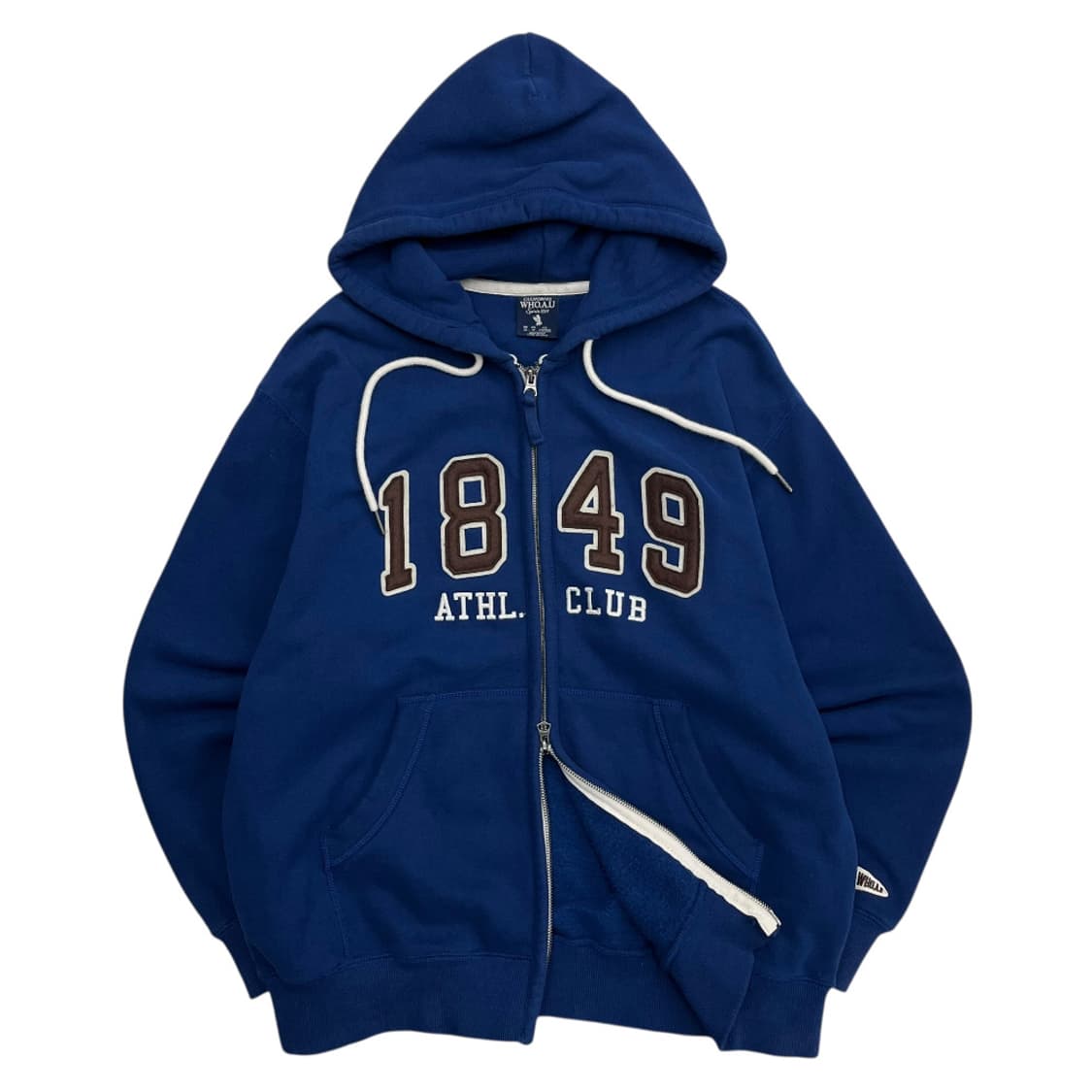 후아유 패치로고 블루 후드집업 M 상품이미지2