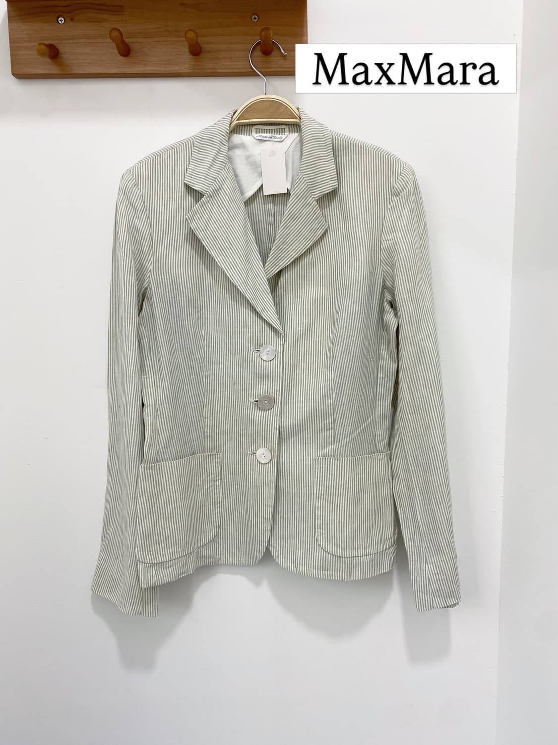 MaxMara 스트라이프 린넨자켓 상품이미지1