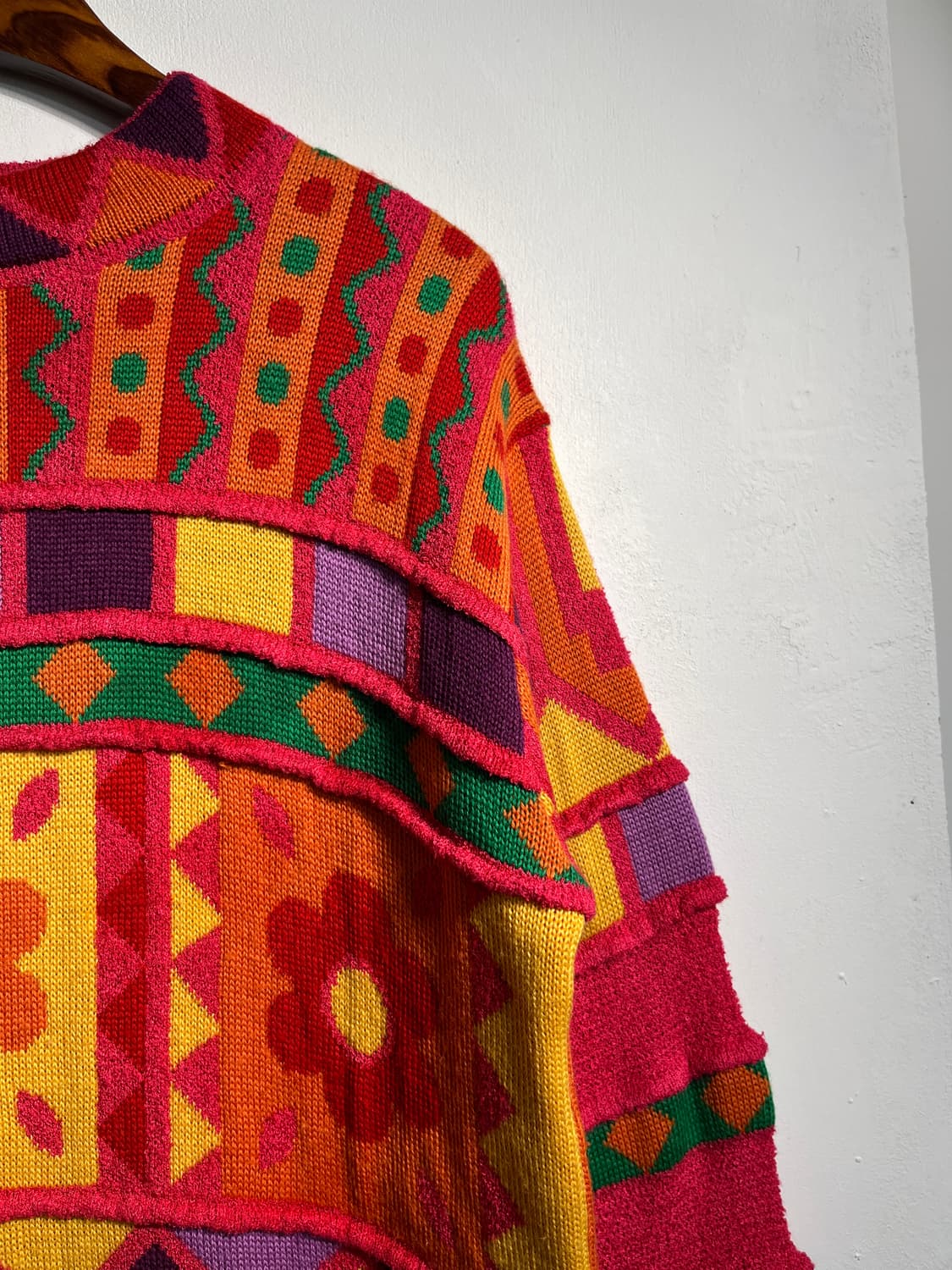 Vintage flower knit 울 혼방 상품이미지4