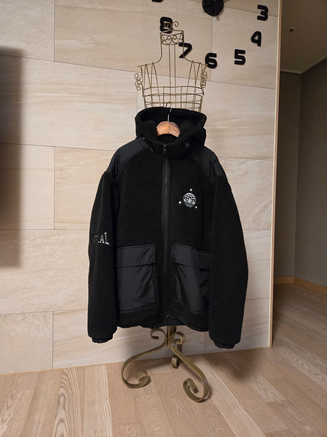 [L] 아디다스 남성 플리스 후드 집업 자켓 상품이미지1