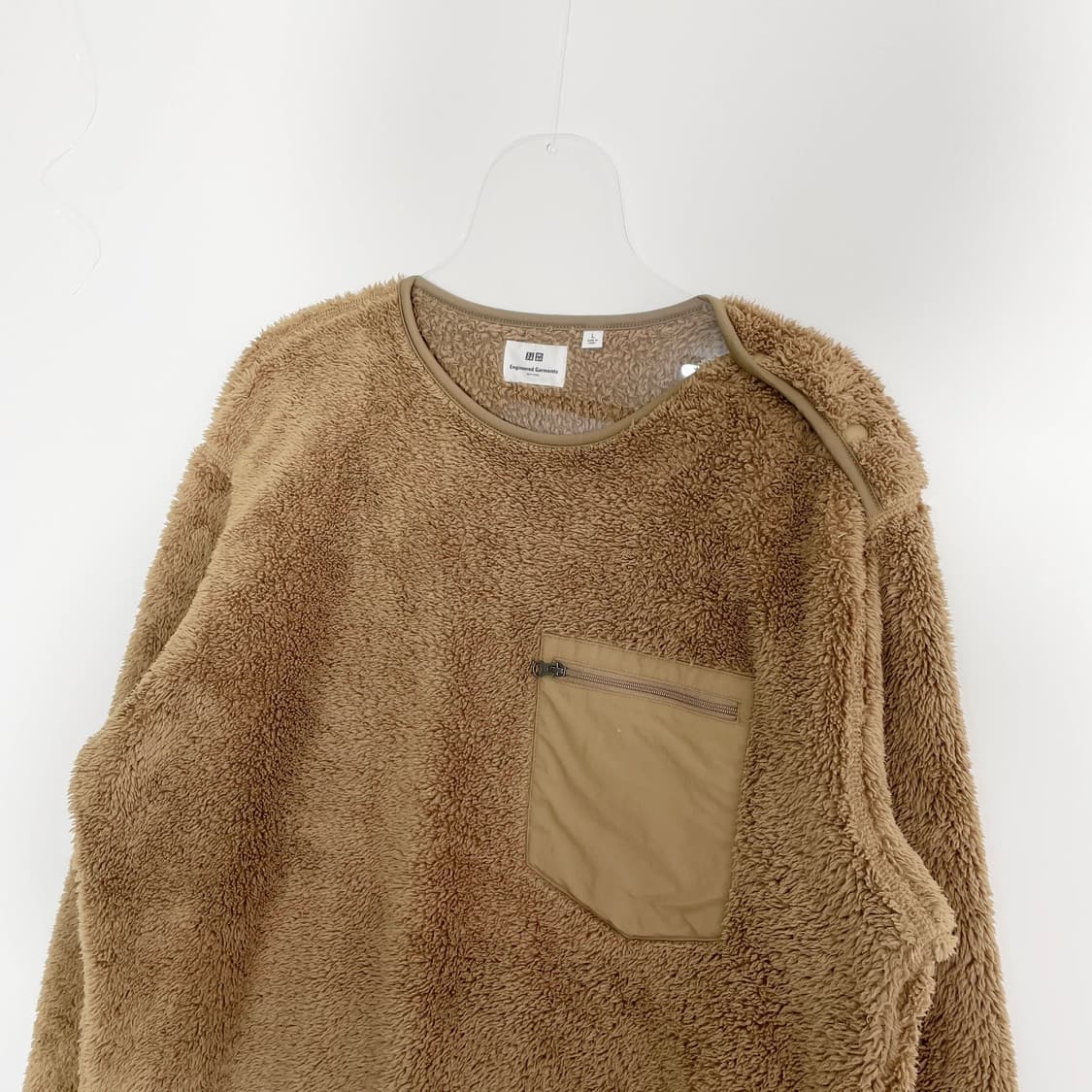 A1 유니클로 x 엔지니어드 가먼츠 플리스 풀오버 셔츠 L사이즈 상품이미지2