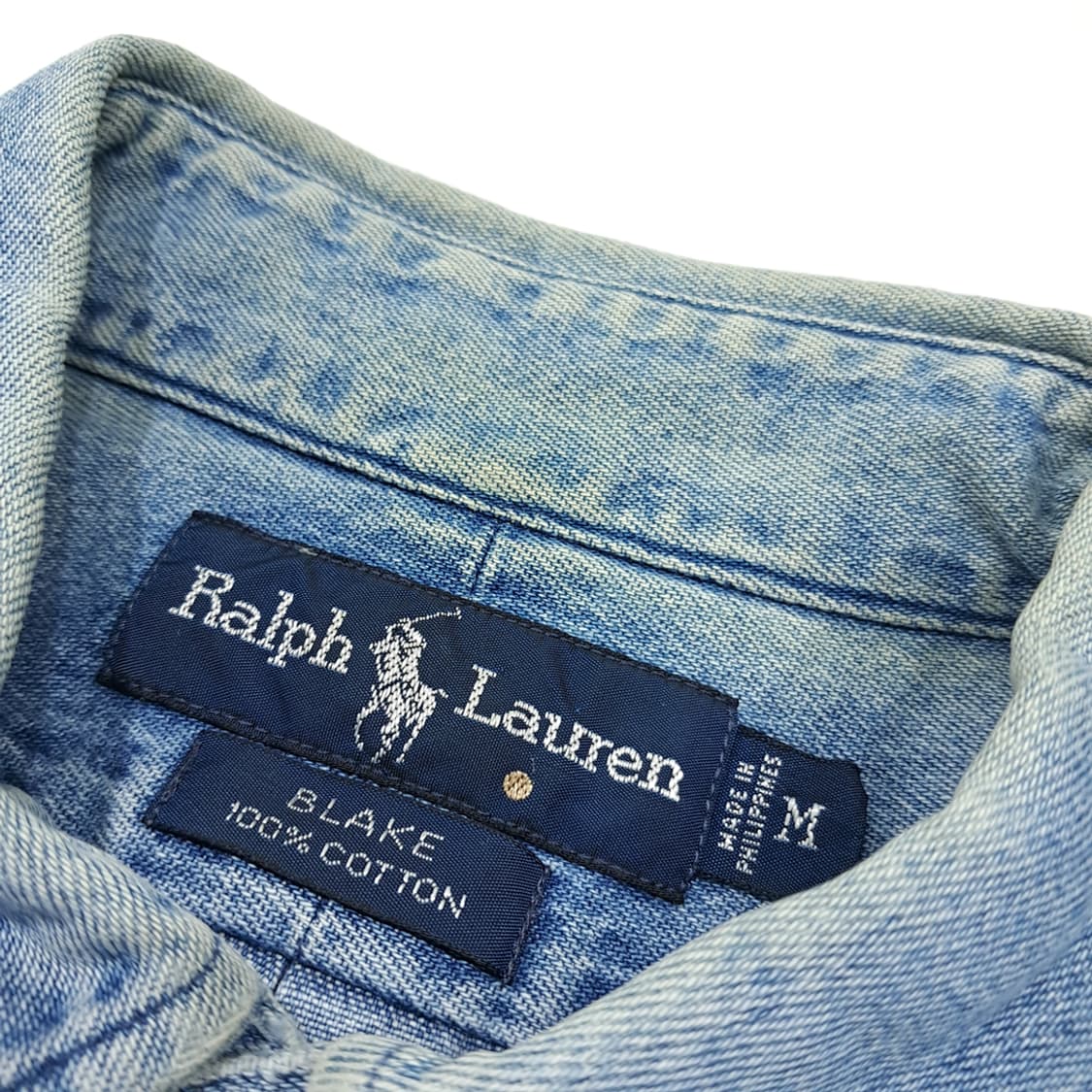 CL893 M 폴로 90s 레드포니 클래식 데님셔츠 남방 상품이미지3
