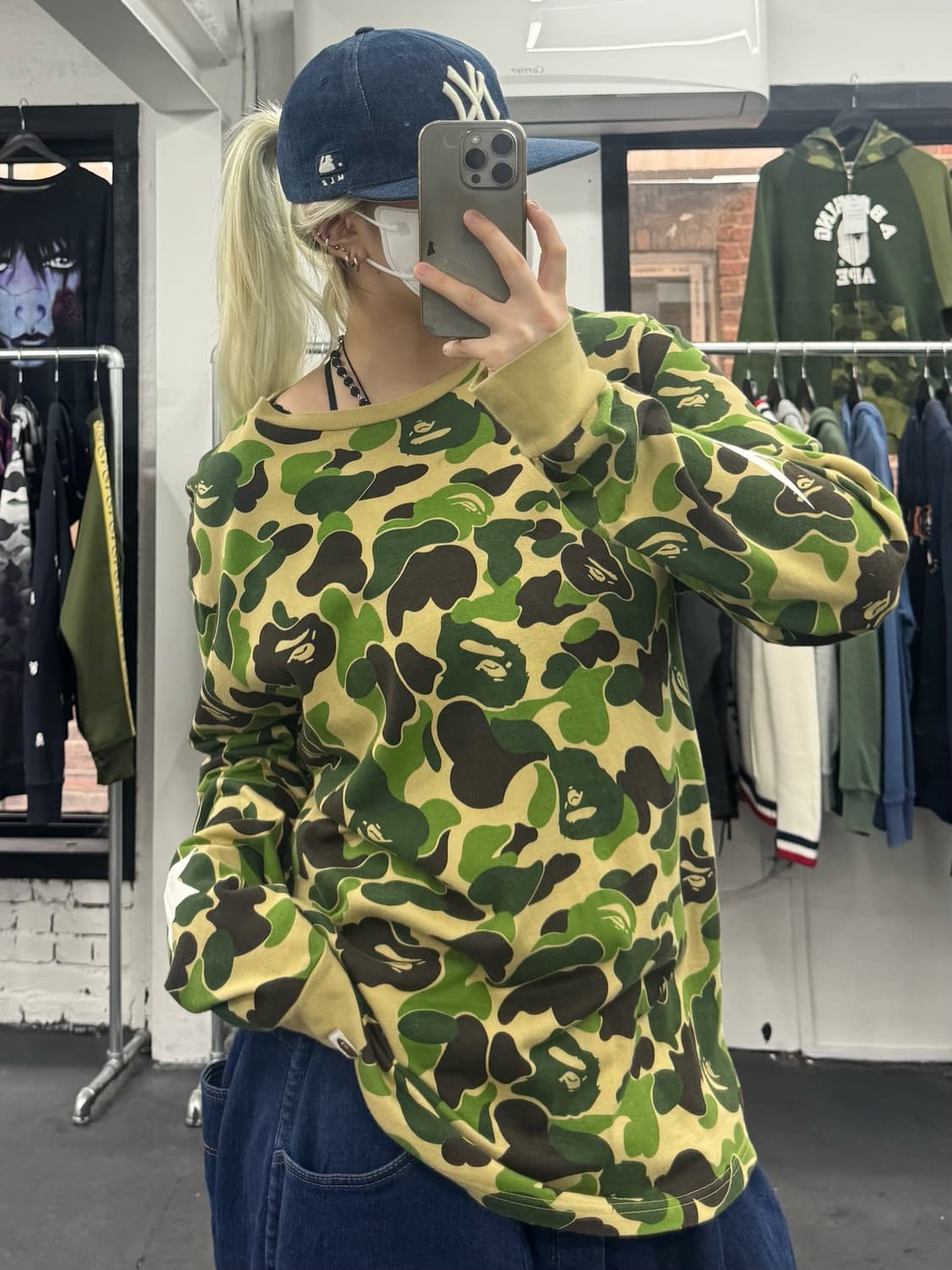 베이프 ABC 카모 스타 롱슬리브 상품이미지4