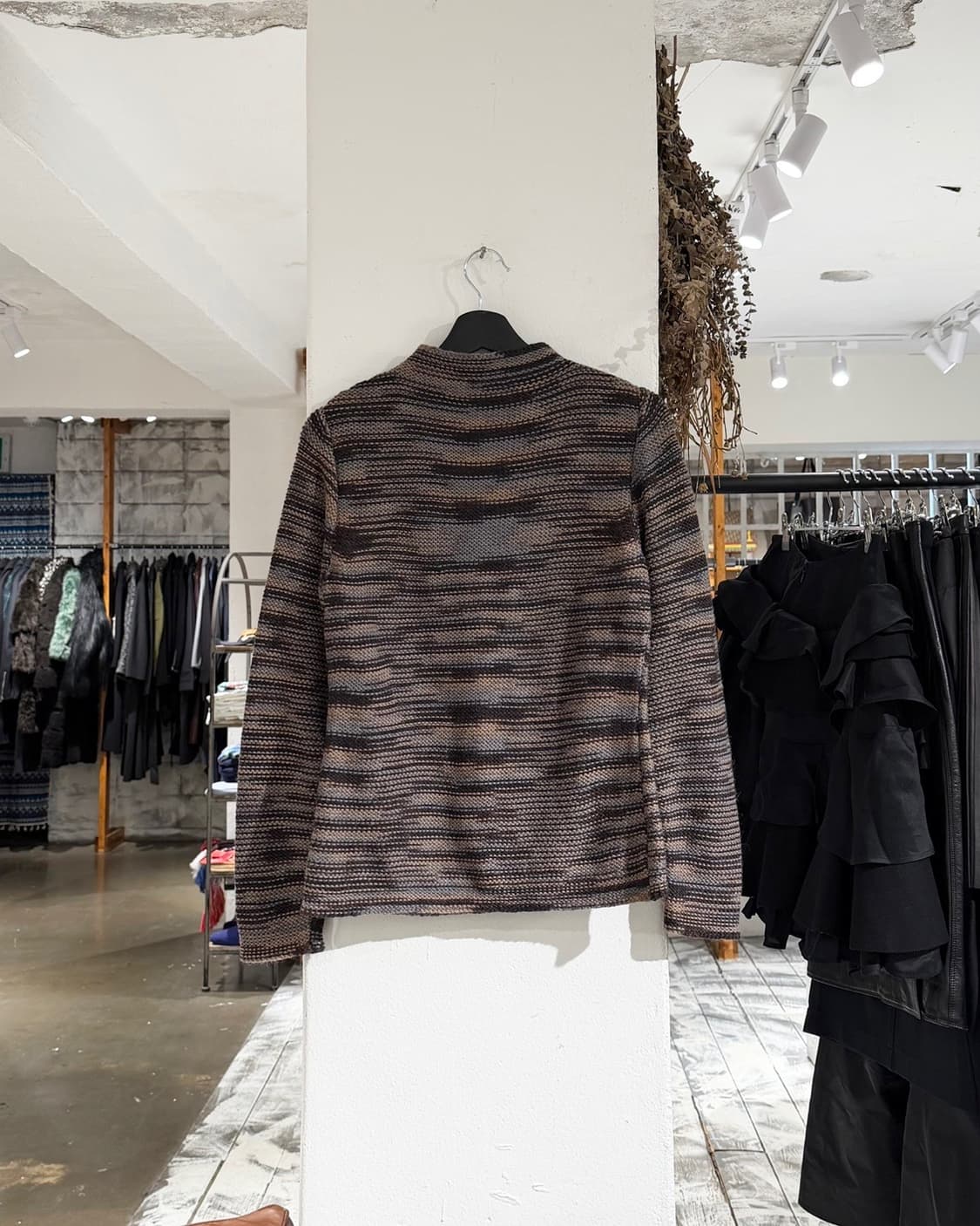 알파카 111 멀티컬러 알파카 울 블렌드 니트 상품이미지6