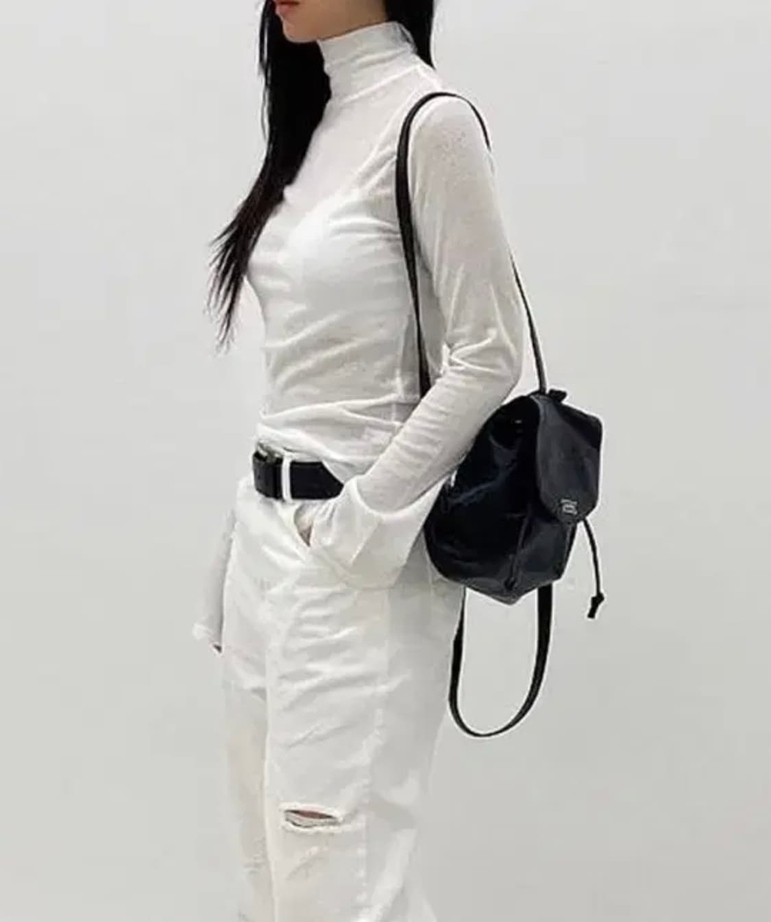 (반택포) 큐리티 가죽 백팩 상품이미지1