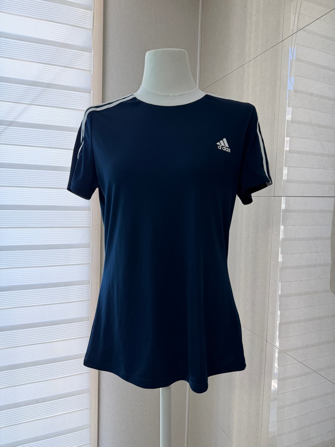 아디다스 골프 네이비 삼선 트레이닝 자켓 스커트 티셔츠 셋업 3피스 상품이미지8