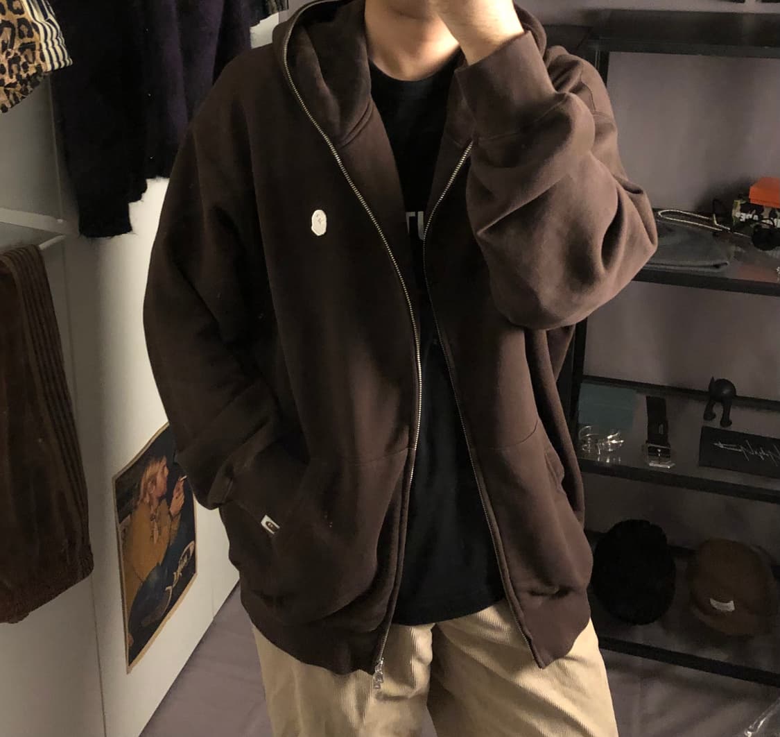 베이프 원 포인트 후드집업 상품이미지3