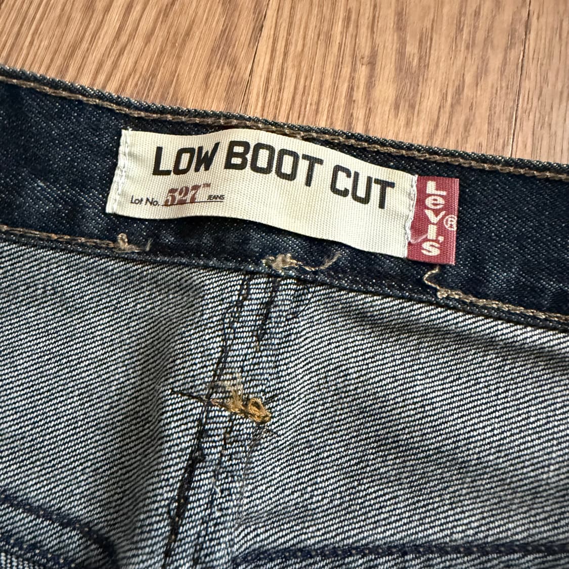 levi's 527 로우 부츠컷 생지 데님팬츠 상품이미지2