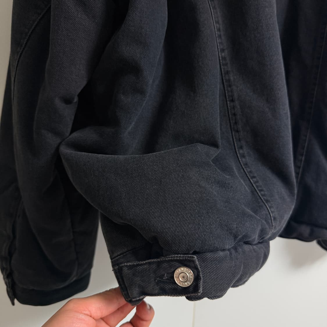 BALENCIAGA 발렌시아가 패디드 흑청 데님 자켓 상품이미지6