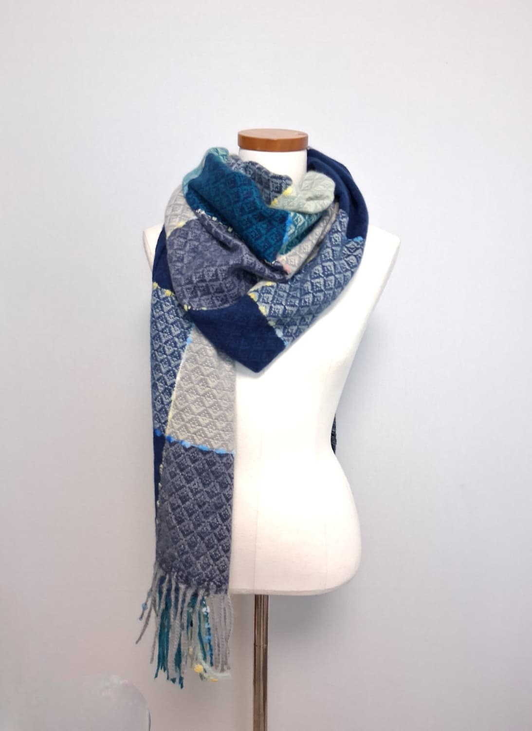 컬러블록 머플러 (새상품) 상품이미지2