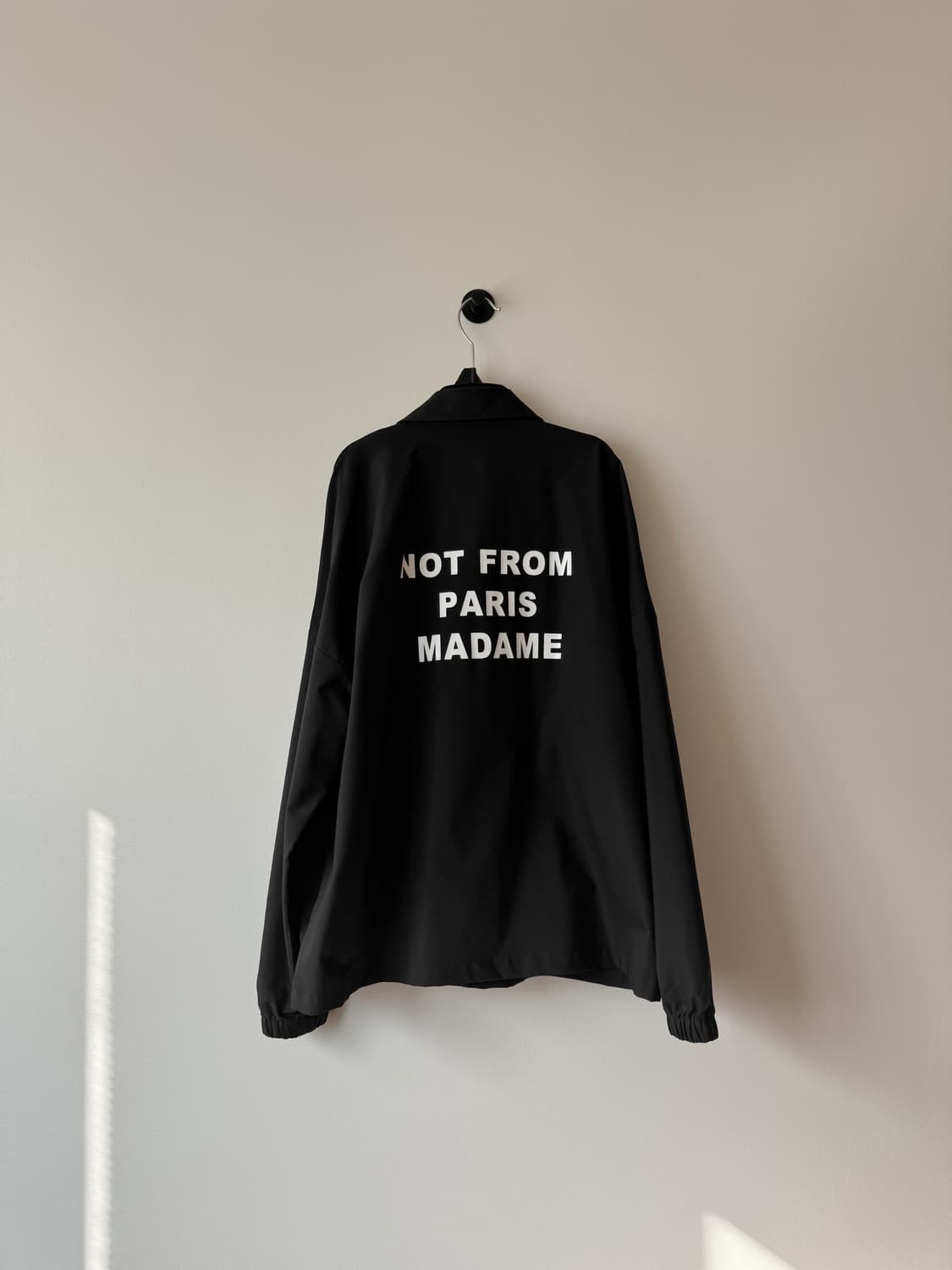 드롤 드 무슈 슬로건 재킷 블랙 상품이미지2