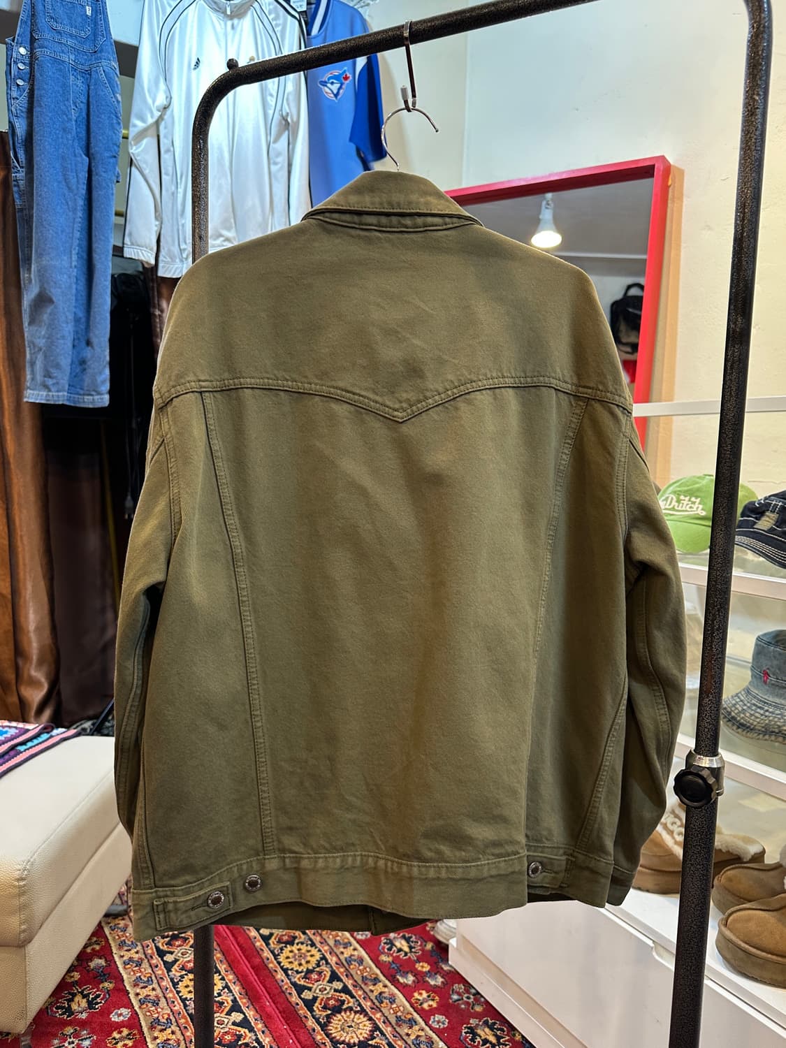 리바이스 실버탭 라인 데님 자켓 카키 M 상품이미지8