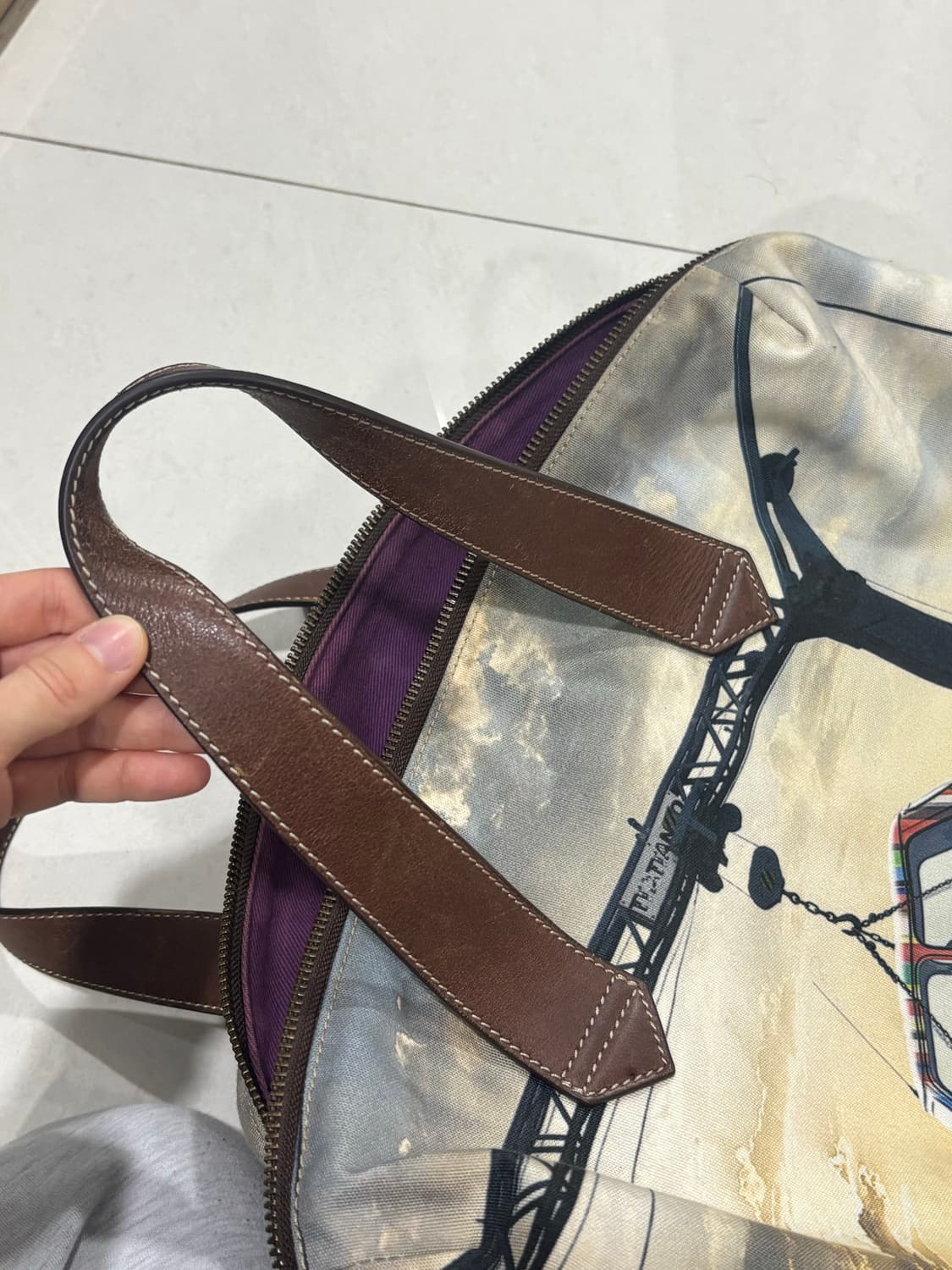 폴스미스 멀티 스트라이프 프린팅 보스턴백 상품이미지6