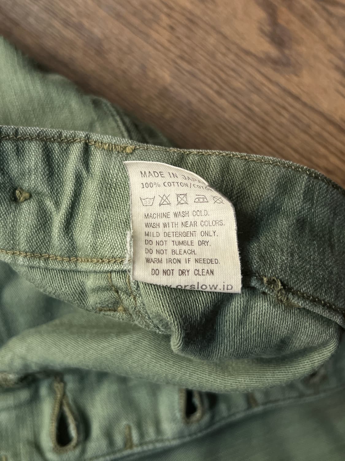 [2]Orslow 오어슬로우 U.S ARMY 레귤러 퍼티그팬츠 상품이미지5