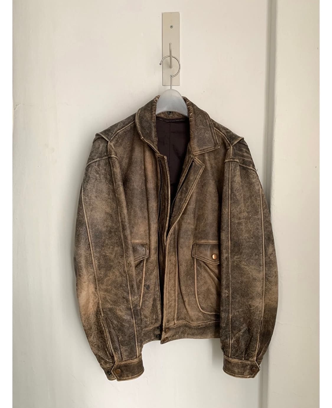 90’s Vintage A2 Leather Jacket 상품이미지2