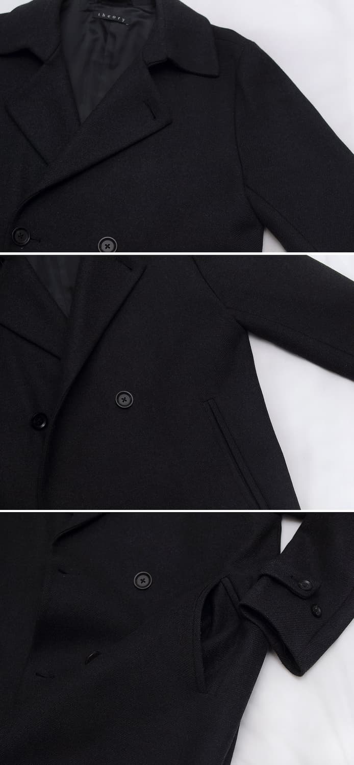 띠어리 (Theory) 버진울 캐시미어 더블 피코트 자켓 (100) 상품이미지8
