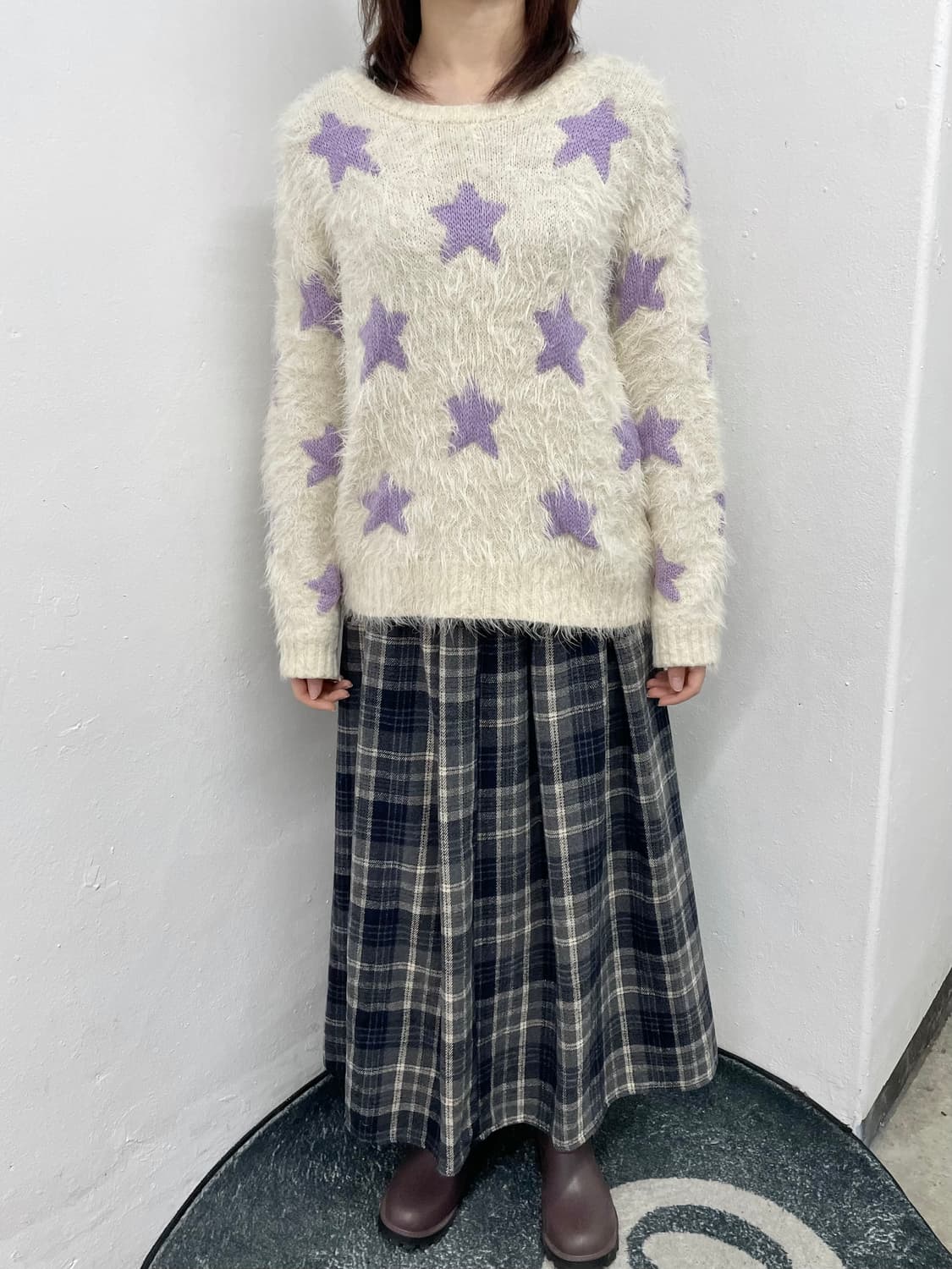 모리 스타 헤어리 니트 상품이미지2