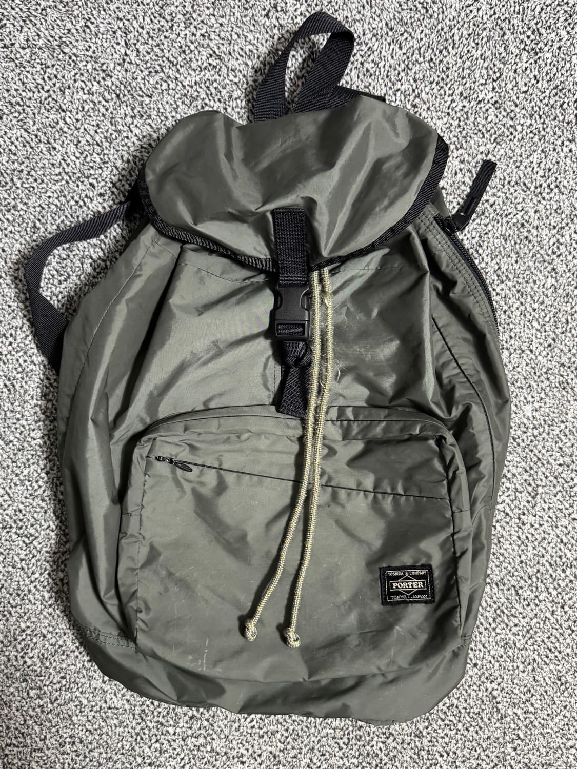 요시다포터 나일론 럭색 백팩 카키그레이 상품이미지3