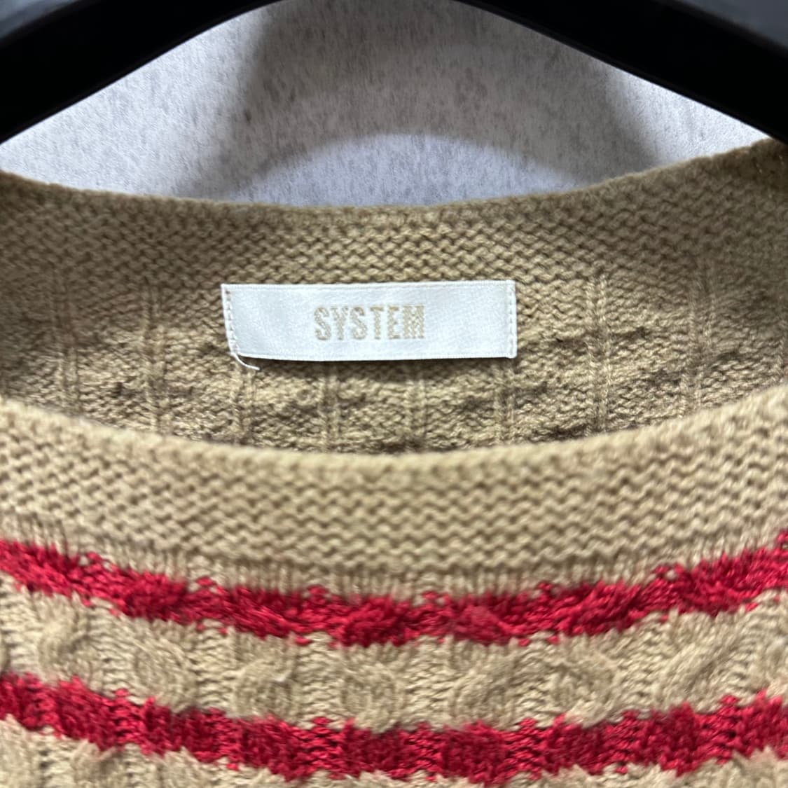 90 한섬 시스템 여자 꽈배기 니트 상품이미지3