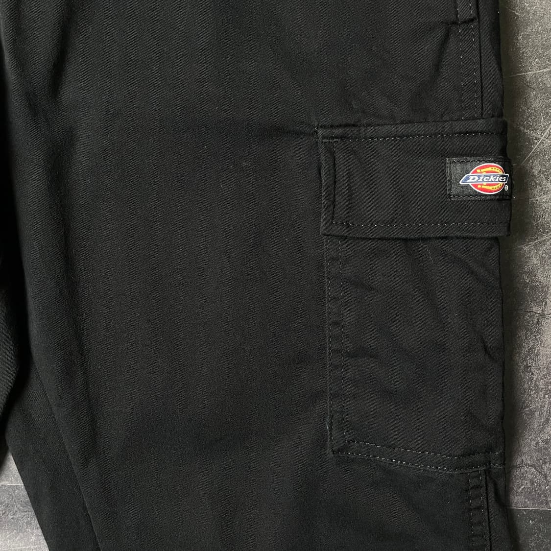 DICKIES 디키즈 블랙 카고 하프밴딩 조거 팬츠 A00913 상품이미지4