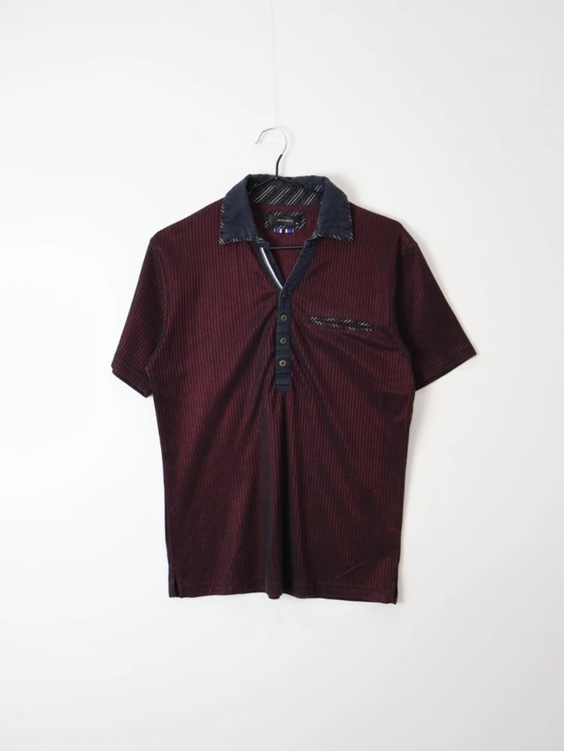 Nota Bene Stripe Polo Henley Shirt 상품이미지3