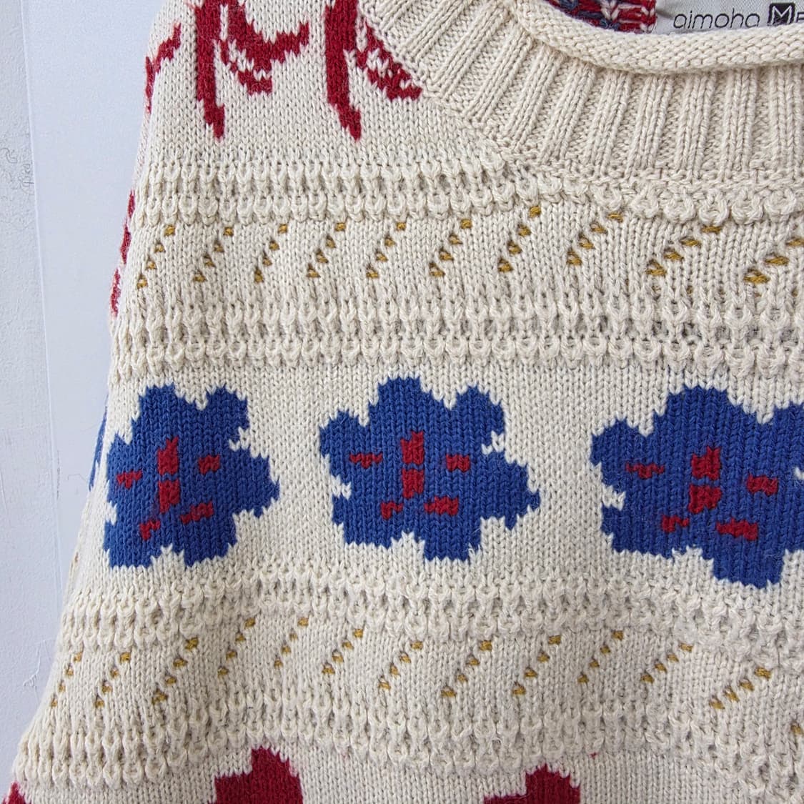 플라워패턴 자가드 니트  상품이미지6