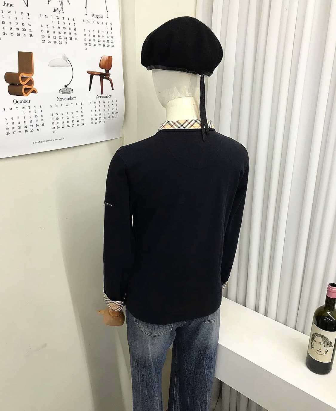 버버리 노바체크 카라 긴팔티 상품이미지9