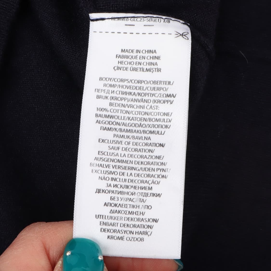 폴로 랄프로렌 QR 네이비 피마코튼 니트 스웨터 상품이미지9