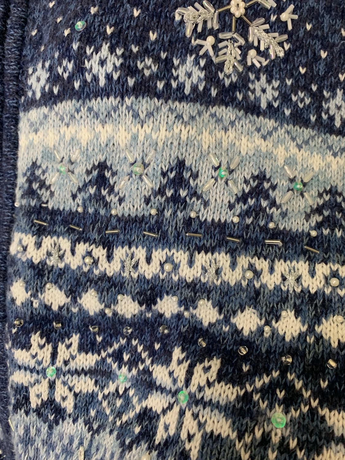 Tiara 티아라 크리스마스 눈꽃 가디건 상품이미지6