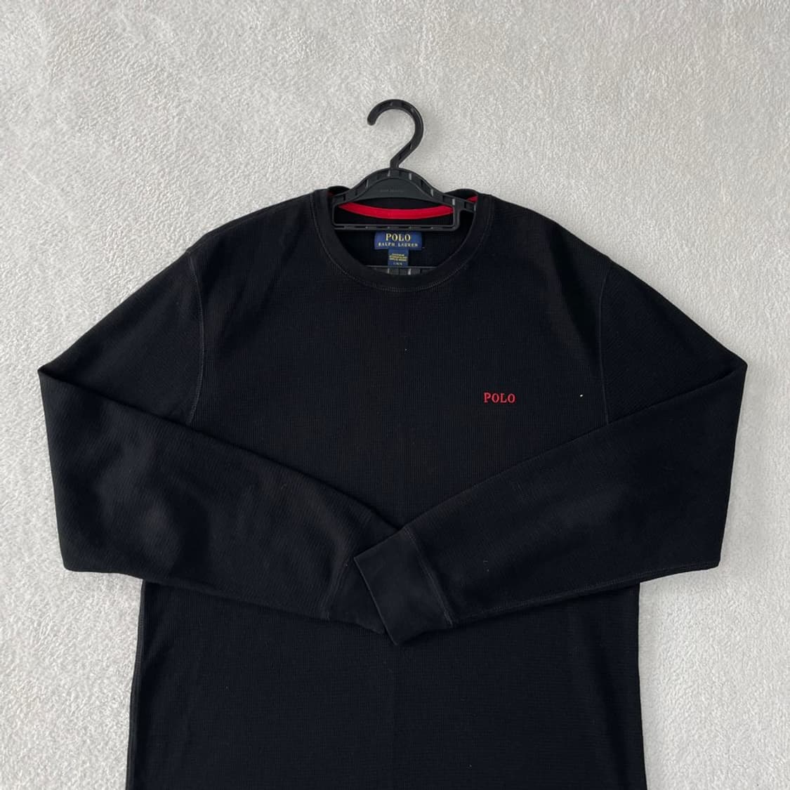 L 폴로 롱슬리브 니트 블랙 상품이미지2