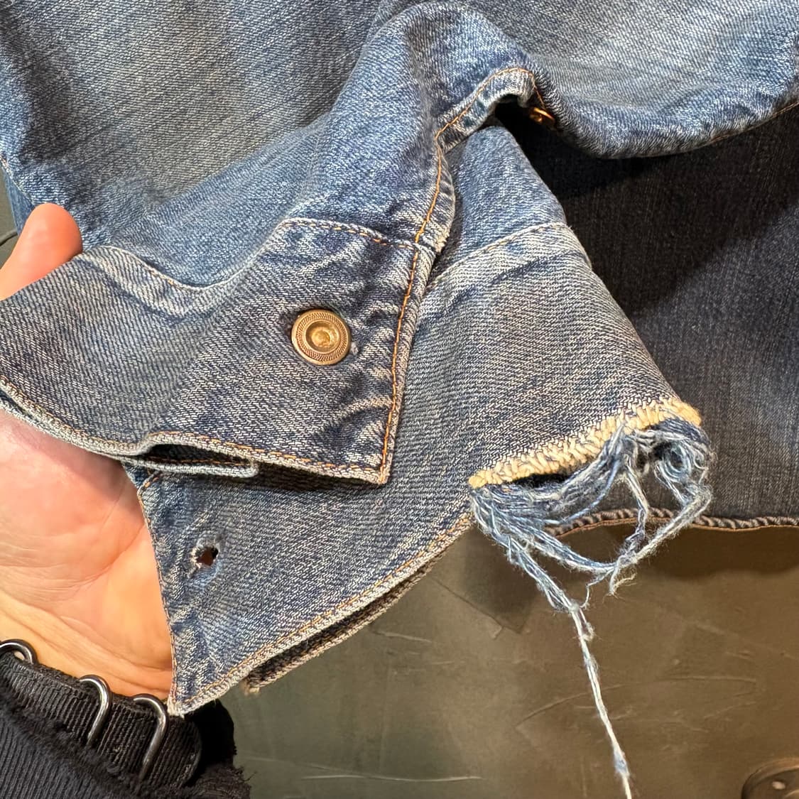 [M] LEVI's 리바이스 LVC 빈티지 풀오버 데님 셔츠 상품이미지3