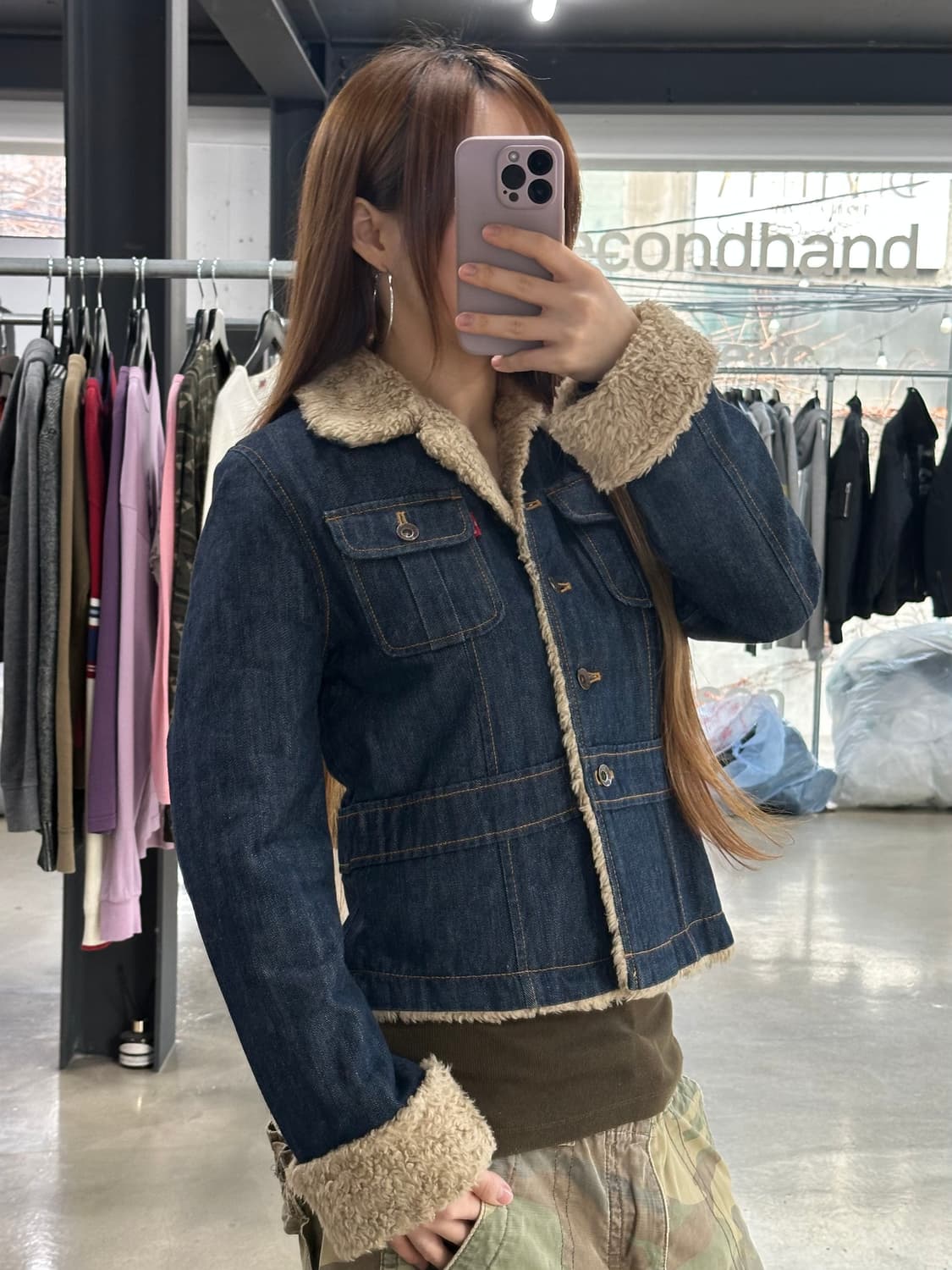 리바이스 데님퍼 포켓 쉐르파 자켓 상품이미지1