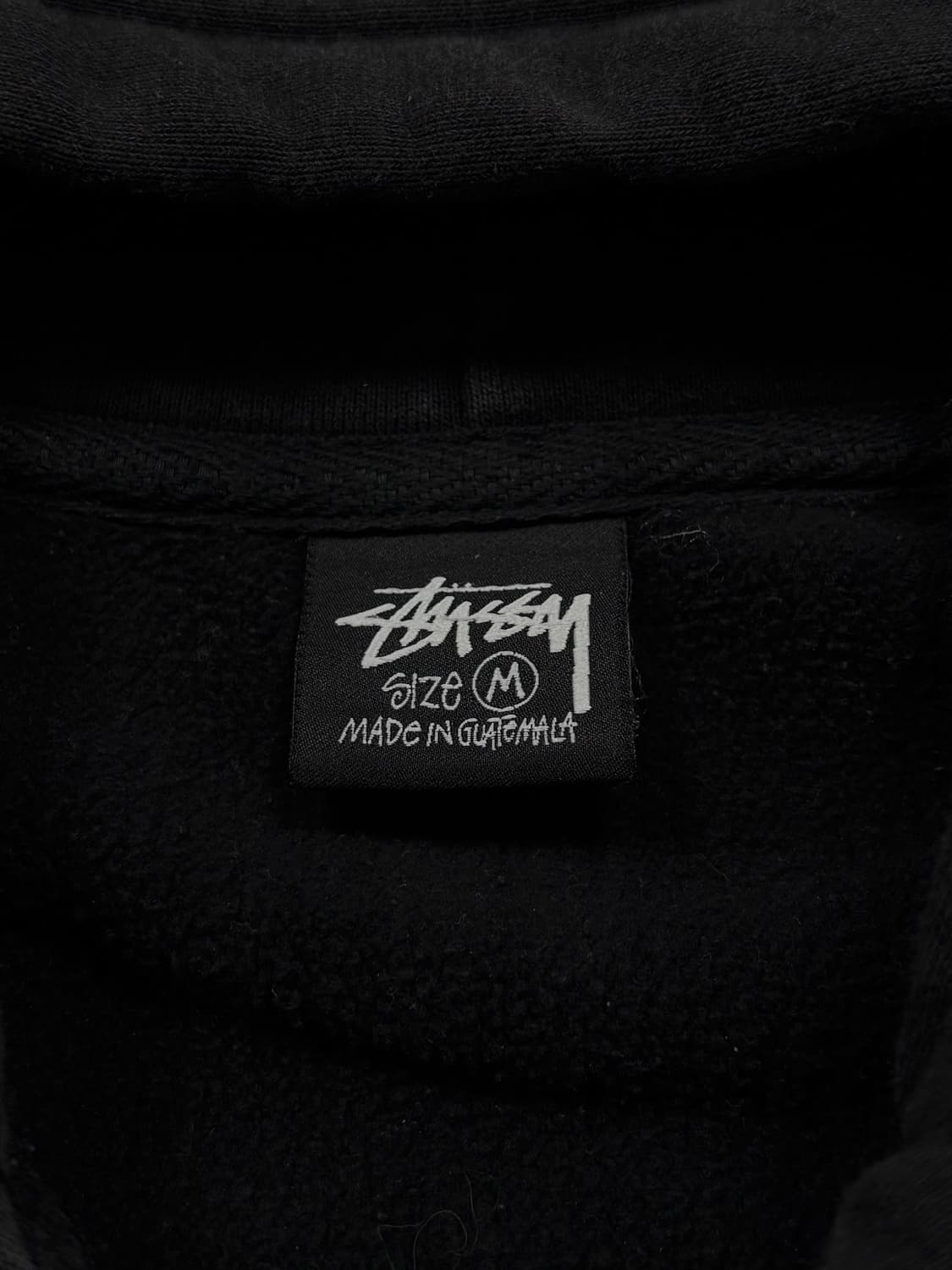 스투시 베이직 로고 블랙 후드집업 상품이미지7