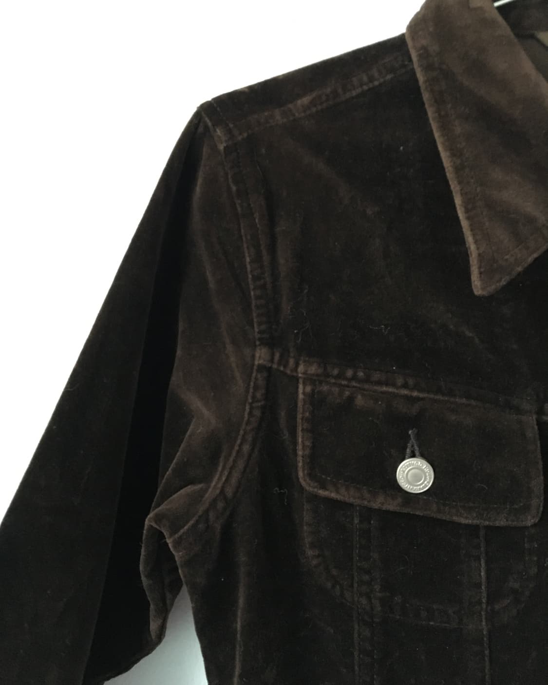 Velvet pocekt point zip up jacket 상품이미지3