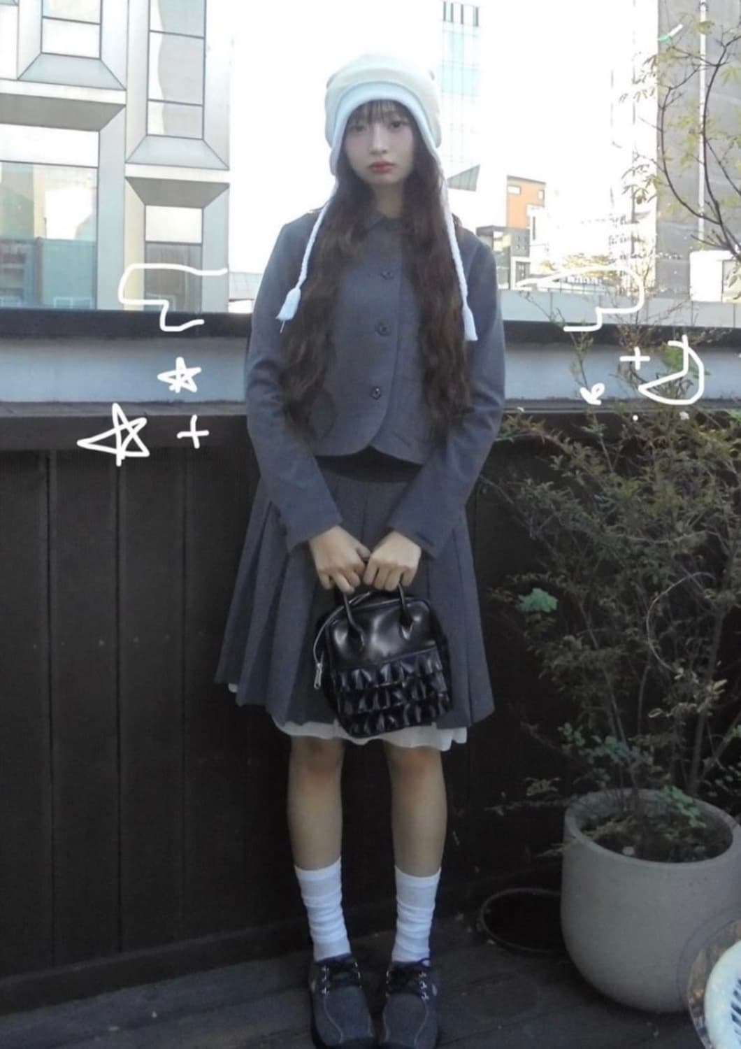 코이세이오 더블 트루퍼 비니 아이보리 상품이미지2