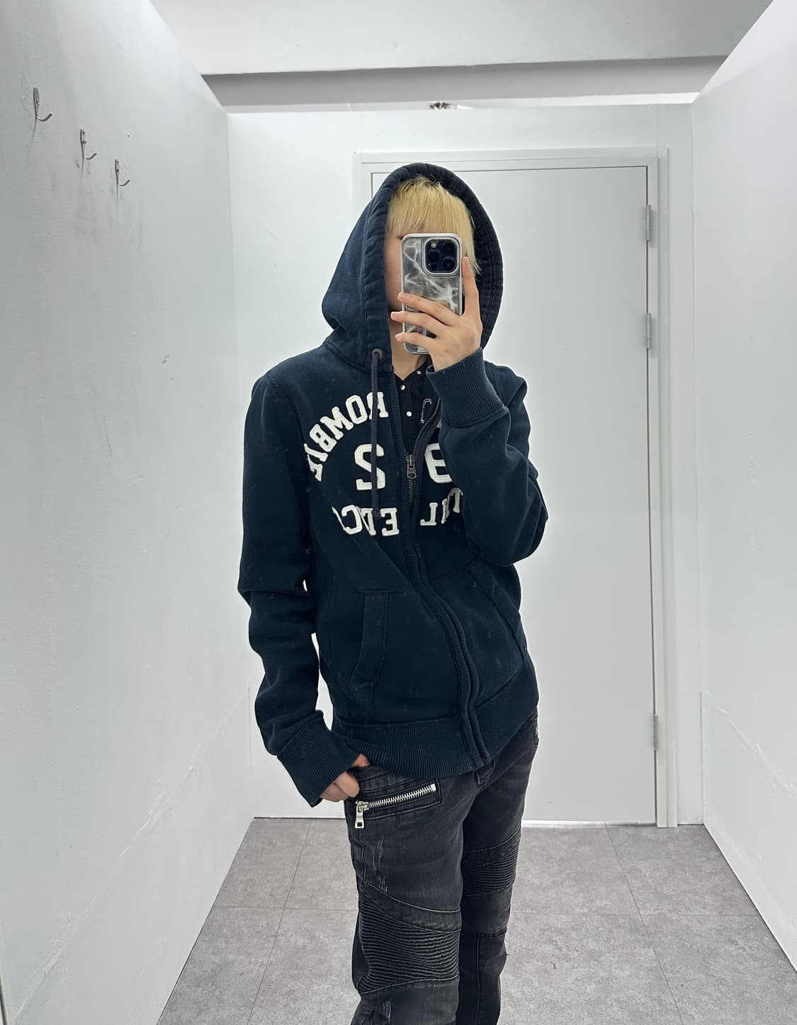 Abercrombie & Fitch logo patch hood zip  상품이미지1