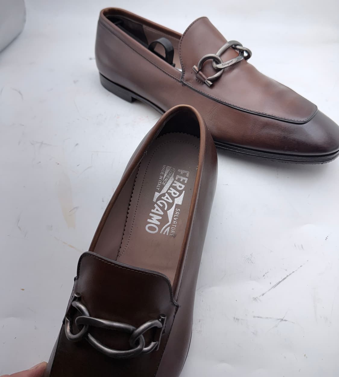 정품)페라가모구두265 상품이미지8