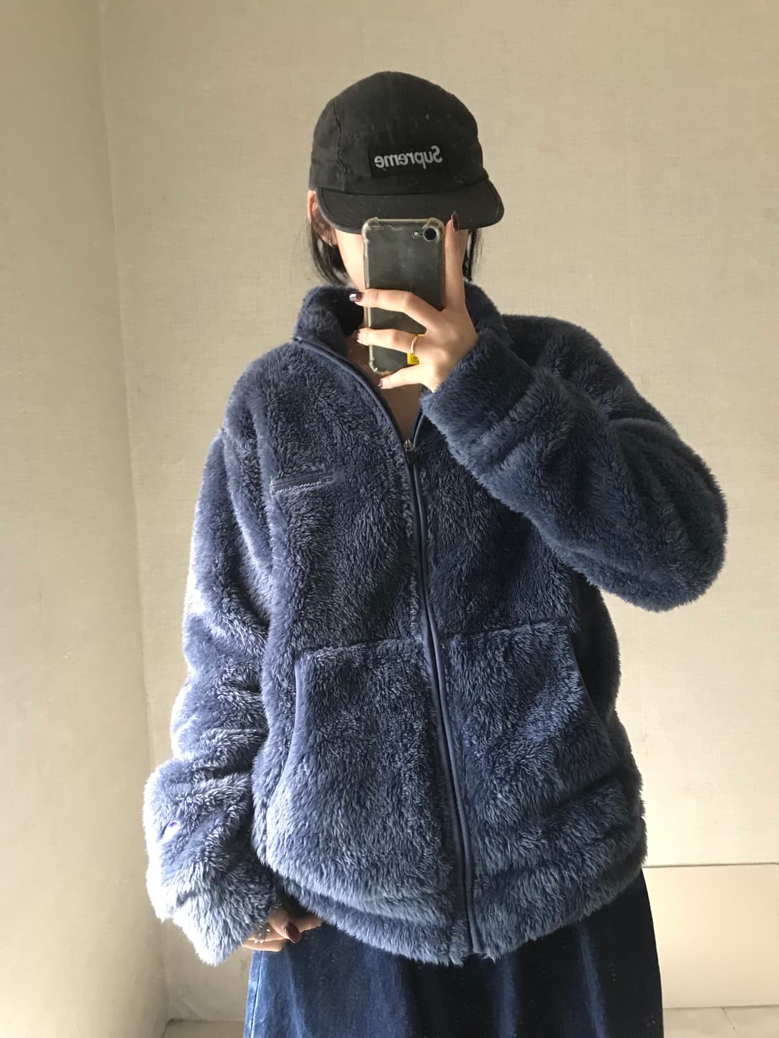 챔피온 뮤트네이비 후리스 상품이미지5