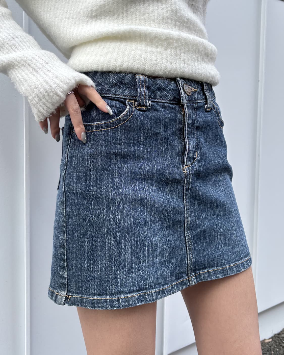 colza 데님 미니스커트 상품이미지1