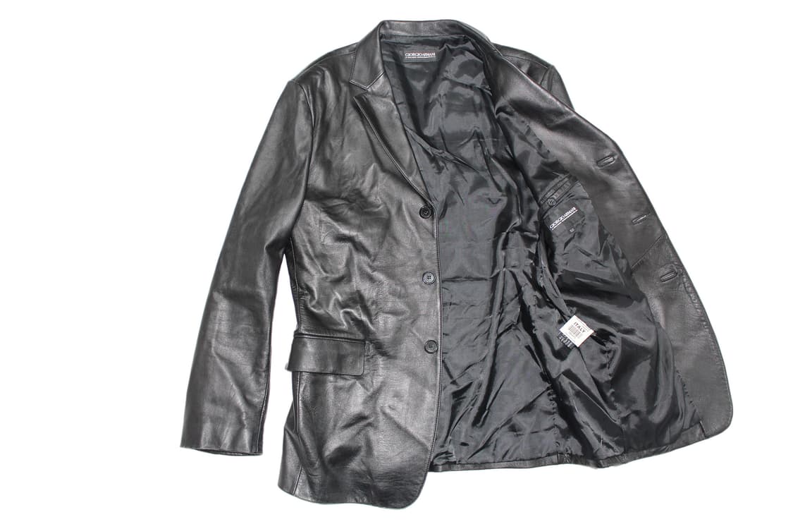 Giorgio Armani Lambskin Leather Blazer 상품이미지5